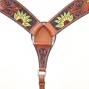Western leather Breast Collar